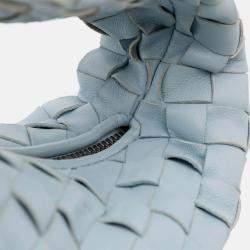 Pre Owned Bottega Veneta Blue Mini Nappa Intrecciato Jodie