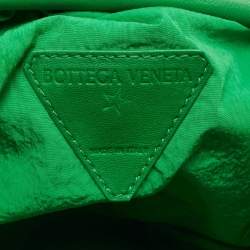 Pre Owned Bottega Veneta Green Terrycloth Fabric Teen The Pouch Clutch