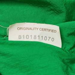 Pre Owned Bottega Veneta Green Terrycloth Fabric Teen The Pouch Clutch
