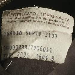 Pre Owned Bottega Veneta Gold/Brown Intrecciato Suede Pouch