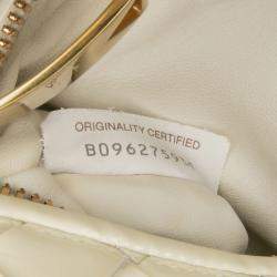 Pre Owned Bottega Veneta White Mini Patent Intrecciato Jodie