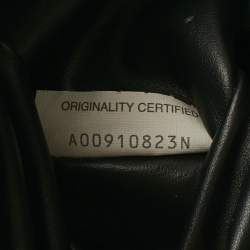 مملوكة مسبقًا حقيبة الكتف بوتيغا فينيتا هوب جلد إنتريشياتو أسود كبيرة