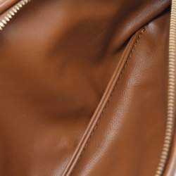 Pre Owned Bottega Veneta Brown Intrecciato Leather Medium Gemelli Shoulder Bag