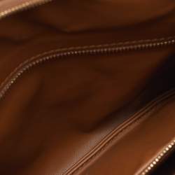 Pre Owned Bottega Veneta Brown Intrecciato Leather Medium Gemelli Shoulder Bag