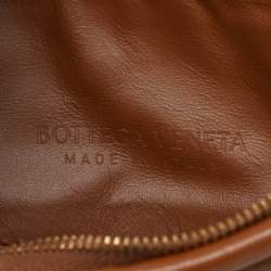 Pre Owned Bottega Veneta Brown Intrecciato Leather Medium Gemelli Shoulder Bag