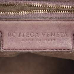 Pre Owned Bottega Veneta Brown Intrecciato Leather Small Veneta Hobo