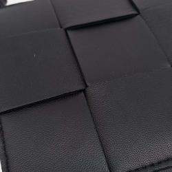 Pre Owned Bottega Veneta Black Leather Bottega Veneta Cassette Bag