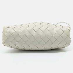 Pre Owned Bottega Veneta Mesh Butter Calf Crossbody Bag