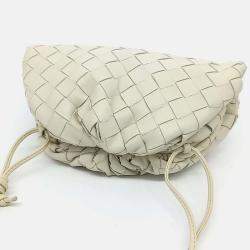 Pre Owned Bottega Veneta Mesh Butter Calf Crossbody Bag