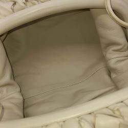 Pre Owned Bottega Veneta Mesh Butter Calf Crossbody Bag