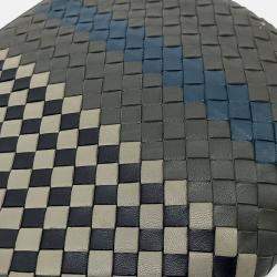 Pre Owned Bottega Veneta Multicolor Leather mesh clutch