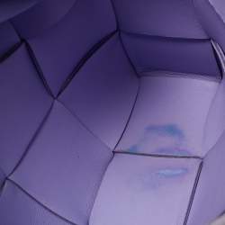 Pre Owned Bottega Veneta Lilac Intrecciato Leather Cassette Shoulder Bag