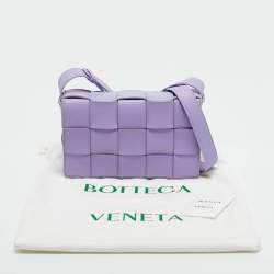 Pre Owned Bottega Veneta Lilac Intrecciato Leather Cassette Shoulder Bag