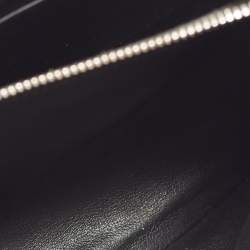 Pre Owned Bottega Veneta Black Intrecciato Leather Flap Crossbody Bag