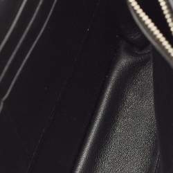 Pre Owned Bottega Veneta Black Intrecciato Leather Flap Crossbody Bag