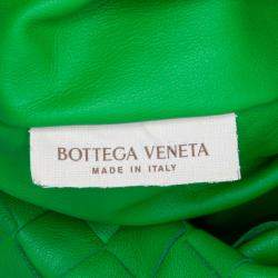 Pre Owned Bottega Veneta Green Teen Nappa Intrecciato Jodie