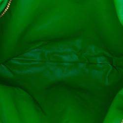 Pre Owned Bottega Veneta Green Teen Nappa Intrecciato Jodie
