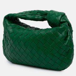 Pre Owned Bottega Veneta Green Mini Nappa Intrecciato Jodie