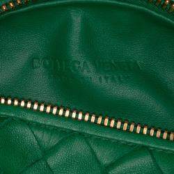 Pre Owned Bottega Veneta Green Mini Nappa Intrecciato Jodie