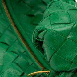 Pre Owned Bottega Veneta Green Mini Nappa Intrecciato Jodie