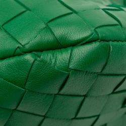 Pre Owned Bottega Veneta Green Mini Nappa Intrecciato Jodie