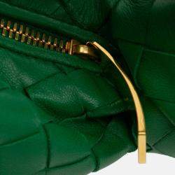 Pre Owned Bottega Veneta Green Mini Nappa Intrecciato Jodie