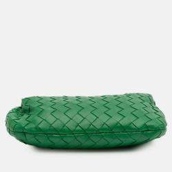 Pre Owned Bottega Veneta Green Mini Nappa Intrecciato Jodie