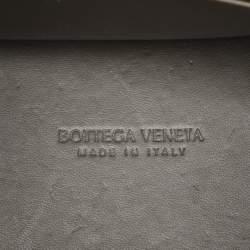 Pre Owned Bottega Veneta Dark Green Intrecciato Leather Small Andiamo Tote