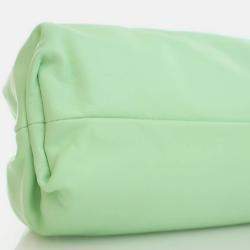 Pre Owned Bottega Veneta Green Calfskin The Pouch