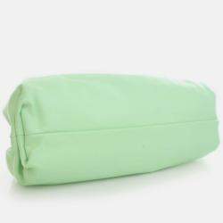 Pre Owned Bottega Veneta Green Calfskin The Pouch