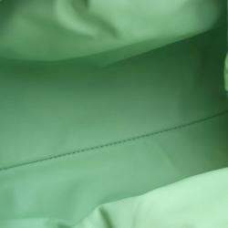 Pre Owned Bottega Veneta Green Calfskin The Pouch