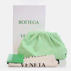 Pre Owned Bottega Veneta Green Calfskin The Pouch