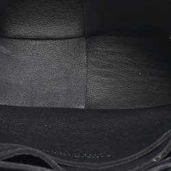 Pre Owned Bottega Veneta Black Intrecciato Leather Cassette Belt Bag