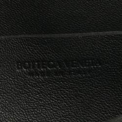 Pre Owned Bottega Veneta Black Intrecciato Leather Cassette Belt Bag