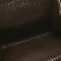 Pre Owned Bottega Veneta Dark Brown Intrecciato Leather French Wallet