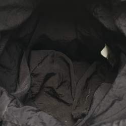 Pre Owned Bottega Veneta Black Intrecciato Helmet Leather Bucket Bag