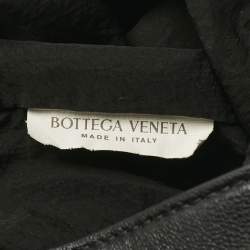 Pre Owned Bottega Veneta Black Intrecciato Helmet Leather Bucket Bag