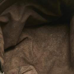 Pre Owned Bottega Veneta Brown Intrecciato Leather Nodini Crossbody Bag