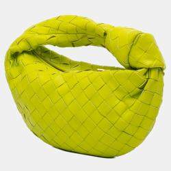 Pre Owned Bottega Veneta Green Mini Nappa Intrecciato Jodie