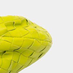 Pre Owned Bottega Veneta Green Mini Nappa Intrecciato Jodie