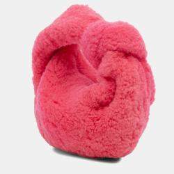 Pre Owned Bottega Veneta Pink Mini Shearling Jodie