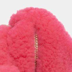 Pre Owned Bottega Veneta Pink Mini Shearling Jodie