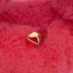 Pre Owned Bottega Veneta Pink Mini Shearling Jodie