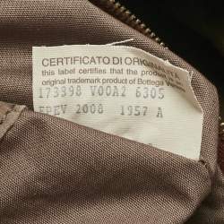 Pre Owned Bottega Veneta Red Intrecciato Leather Montaigne Bag