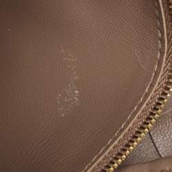 Pre Owned Bottega Veneta Brown Intrecciato Leather Andiamo Top Handle Bag