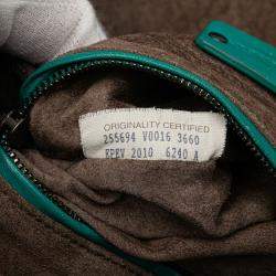 Pre Owned Bottega Veneta Blue Nappa Intrecciato Cube Shoulder Bag