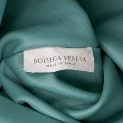 Pre Owned Bottega Veneta Blue Lambskin Chain Pouch