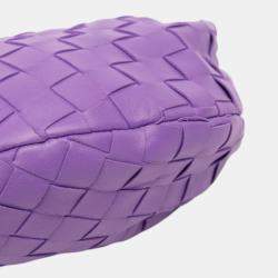 Pre Owned Bottega Veneta Purple Mini Nappa Intrecciato Jodie