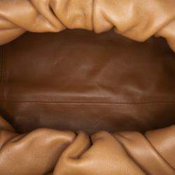 Pre Owned Bottega Veneta Brown Lambskin The Shoulder Pouch