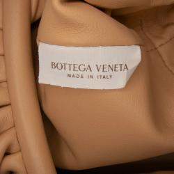 Pre Owned Bottega Veneta Brown Lambskin The Mini Pouch Crossbody